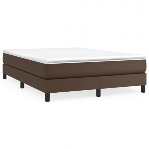 Cadre de lit avec matelas Marron 140x190 cm