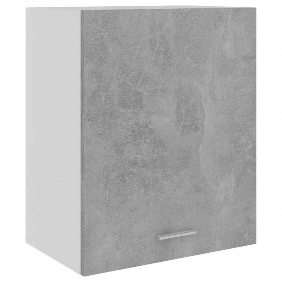 Armoire suspendue Gris béton 50x31x60 cm Aggloméré