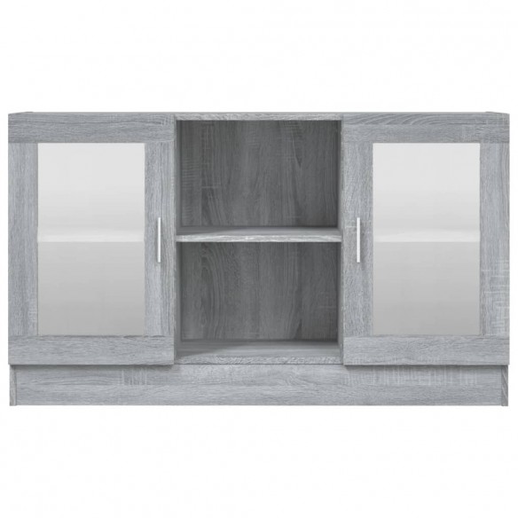 Armoire à vitrine Sonoma gris 120x30,5x70 cm Bois d'ingénierie
