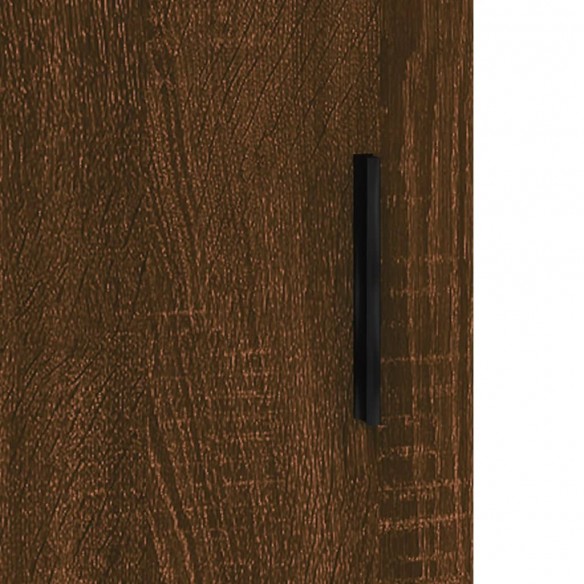 Buffet haut chêne marron 69,5x31x115 cm bois d'ingénierie
