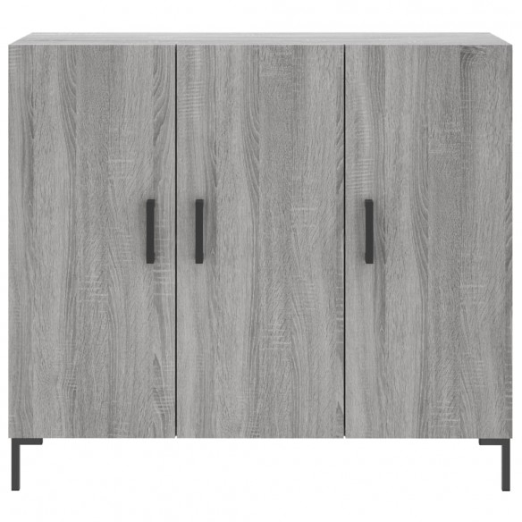 Buffet sonoma gris 90x34x80 cm bois d'ingénierie