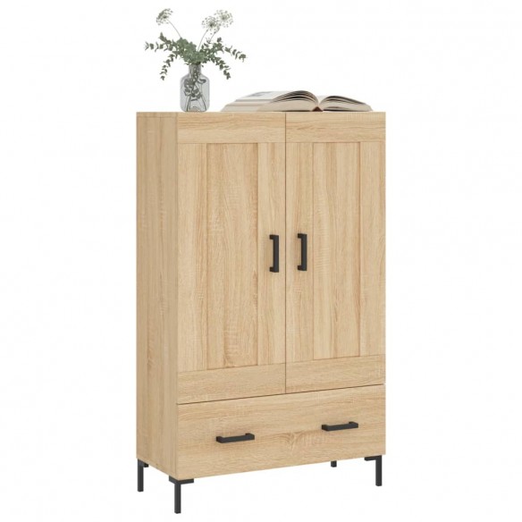 Buffet haut chêne sonoma 69,5x31x115 cm bois d'ingénierie