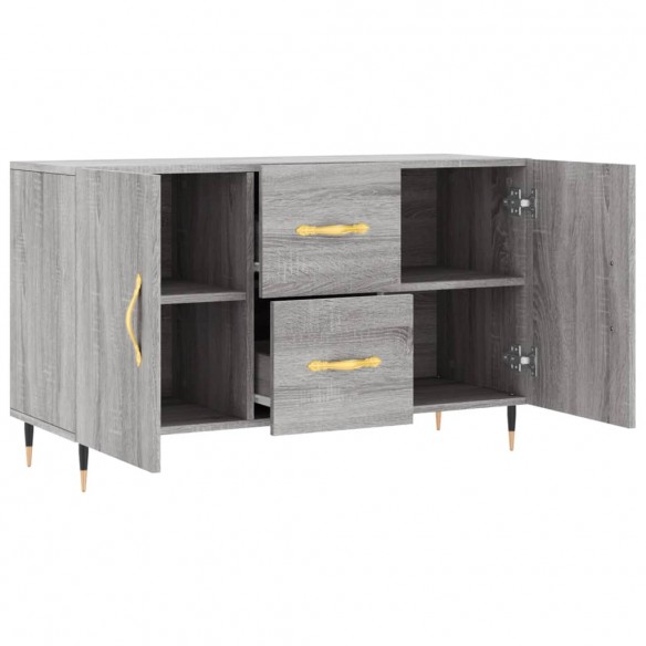 Buffet sonoma gris 100x36x60 cm bois d'ingénierie