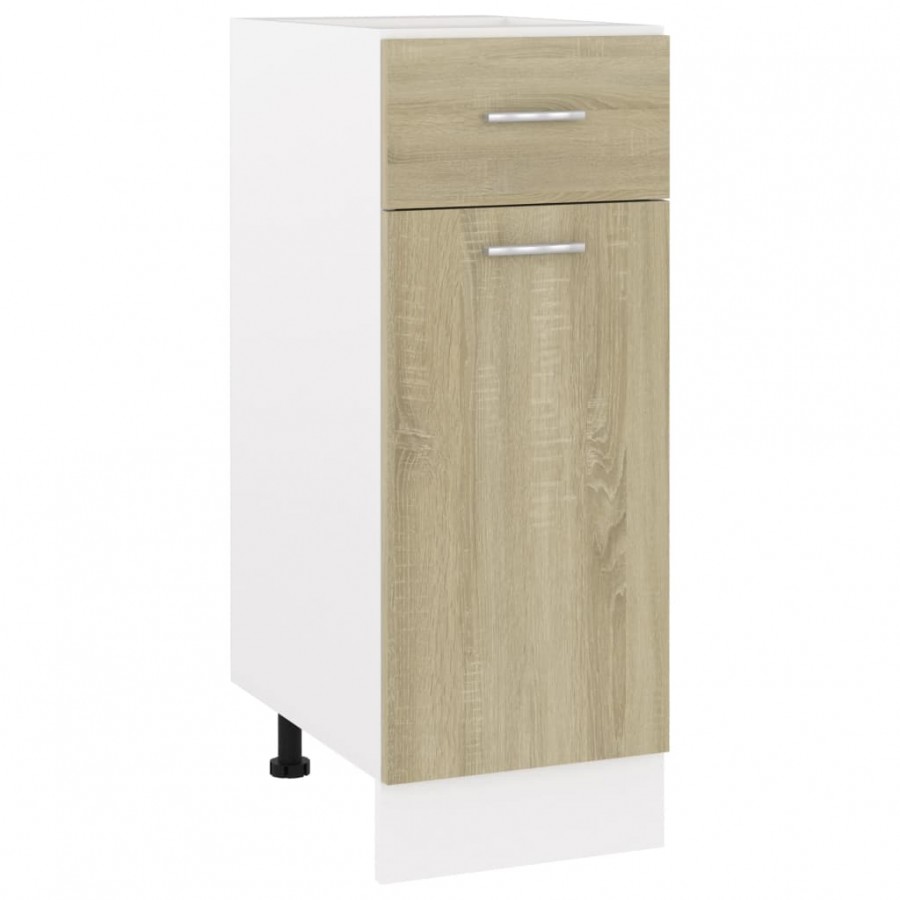 Armoire de plancher tiroir Chêne sonoma 30x46x81,5 cm Aggloméré