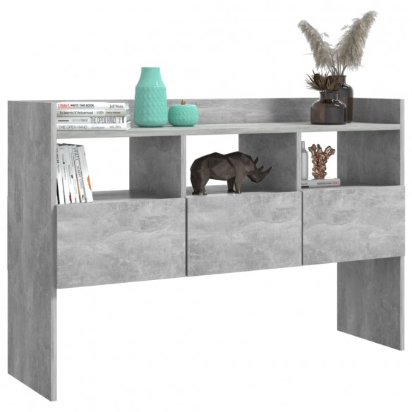 Buffet Gris béton 105x30x70 cm Aggloméré