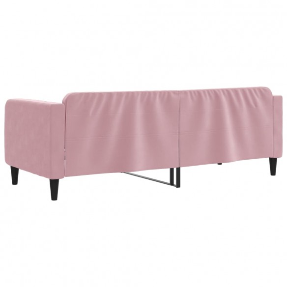 Lit de repos rose 80x200 cm velours