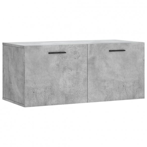 Armoire murale gris béton 80x36,5x35 cm bois d'ingénierie