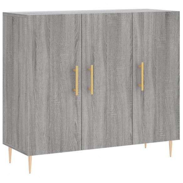 Buffet sonoma gris 90x34x80 cm bois d'ingénierie