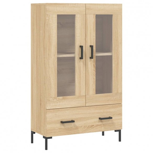 Buffet haut chêne sonoma 69,5x31x115 cm bois d'ingénierie