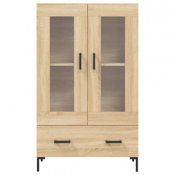 Buffet haut chêne sonoma 69,5x31x115 cm bois d'ingénierie