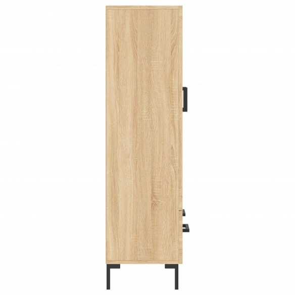 Buffet haut chêne sonoma 69,5x31x115 cm bois d'ingénierie