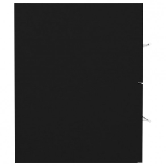 Armoire d'évier Noir 41x38,5x48 cm Aggloméré