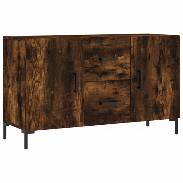 Buffet chêne fumé 100x36x60 cm bois d'ingénierie