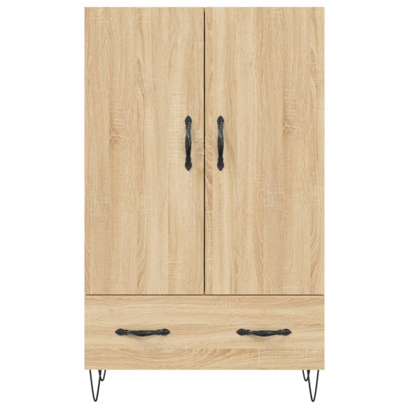 Buffet haut chêne sonoma 69,5x31x115 cm bois d'ingénierie