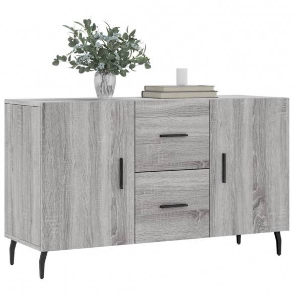 Buffet sonoma gris 100x36x60 cm bois d'ingénierie