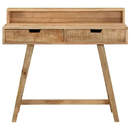 Bureau 100x45x90 cm Bois de manguier brut solide 2
