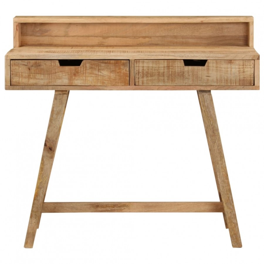 Bureau 100x45x90 cm Bois de manguier brut solide