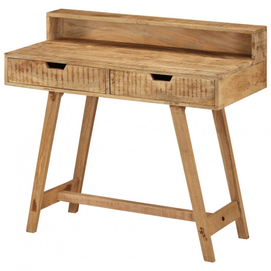 Bureau 100x45x90 cm Bois de manguier brut solide