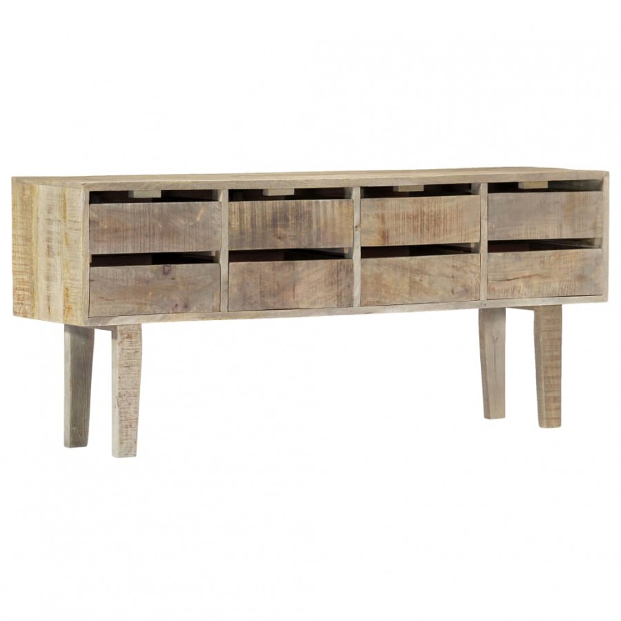 Buffet 140 x 30 x 60 cm Bois de manguier massif