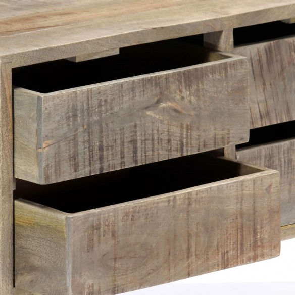 Buffet 140 x 30 x 60 cm Bois de manguier massif