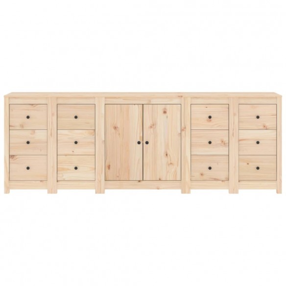 Buffet 230x35x80 cm Bois massif de pin