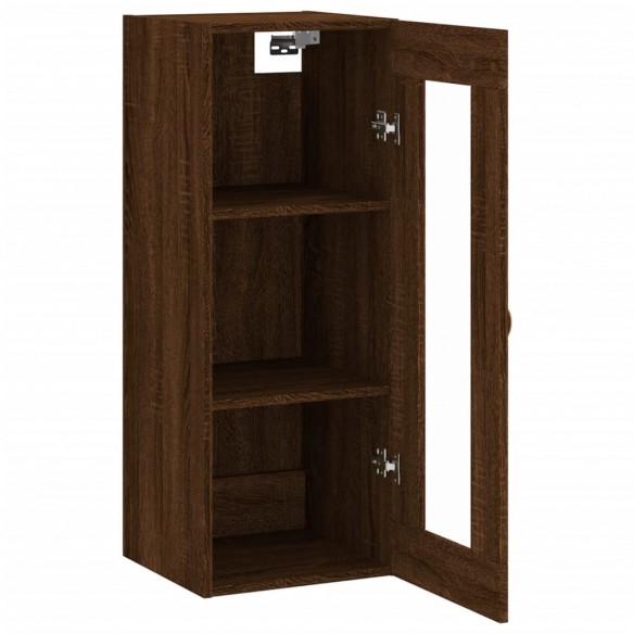 Armoire murale chêne marron 34,5x34x90 cm