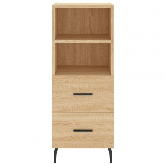 Buffet haut Chêne sonoma 34,5x34x180 cm Bois d'ingénierie