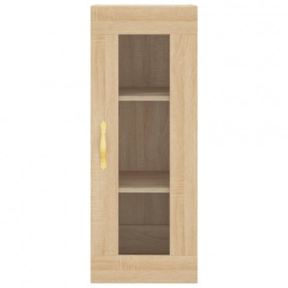 Buffet haut Chêne sonoma 34,5x34x180 cm Bois d'ingénierie