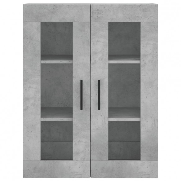 Armoires murales 2 pcs gris béton bois d'ingénierie