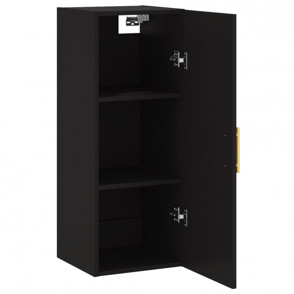 Armoire murale noir 34,5x34x90 cm