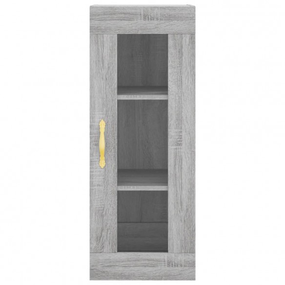 Buffet haut Sonoma gris 34,5x34x180 cm Bois d'ingénierie