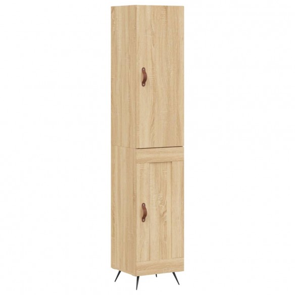 Buffet haut Chêne sonoma 34,5x34x180 cm Bois d'ingénierie