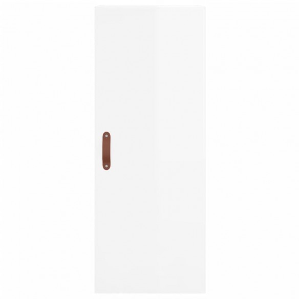 Armoire murale blanc brillant 34,5x34x90 cm