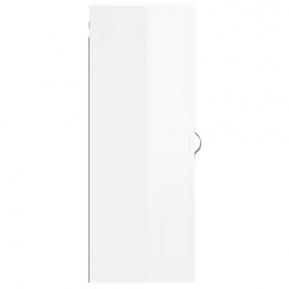 Armoire murale blanc brillant 34,5x34x90 cm