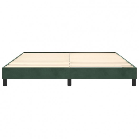 Cadre de lit Vert foncé 180x200 cm Velours