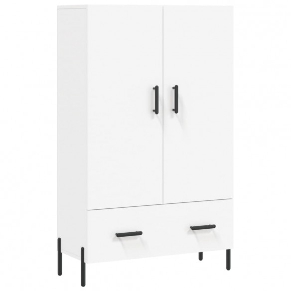 Buffet haut blanc 69,5x31x115 cm bois d'ingénierie