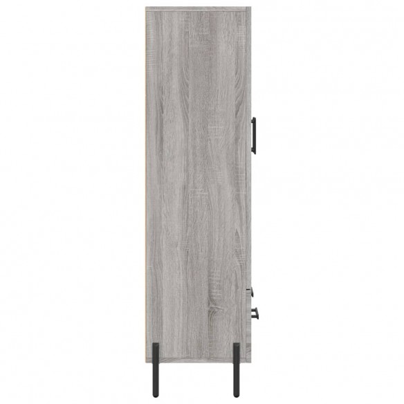 Buffet haut sonoma gris 69,5x31x115 cm bois d'ingénierie