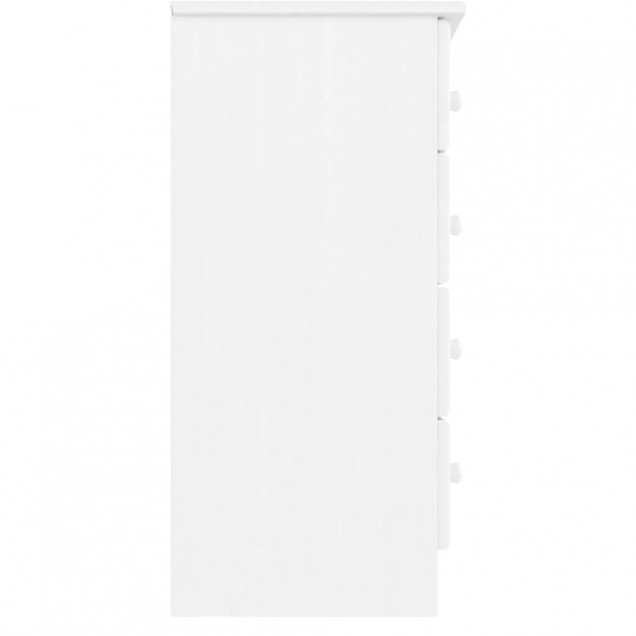 Commode ALTA blanc 77x35x73 cm bois massif de pin