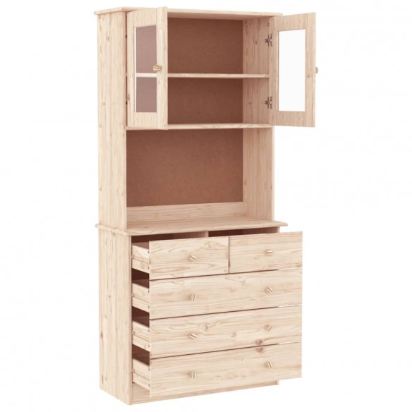 Buffet ALTA 77x35x165 cm bois massif de pin