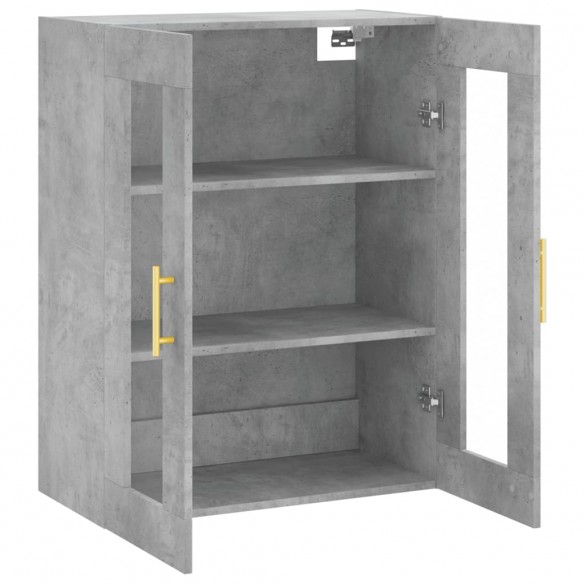 Armoire murale gris béton 69,5x34x90 cm