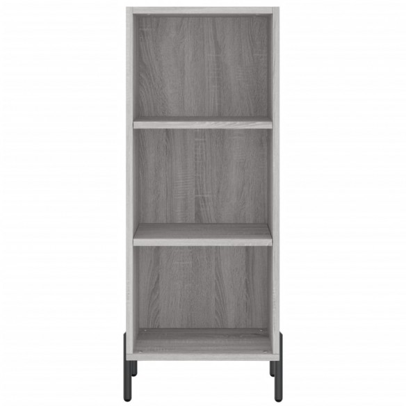 Buffet haut Sonoma gris 34,5x34x180 cm Bois d'ingénierie