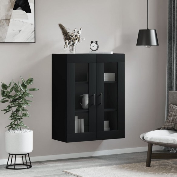 Armoire murale noir 69,5x34x90 cm