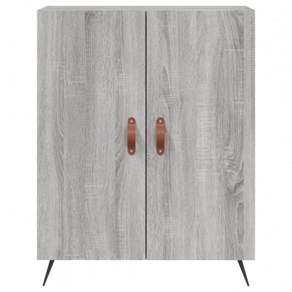 Buffet haut Sonoma gris 69,5x34x180 cm Bois d'ingénierie