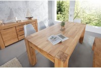 Table de salle à manger en chêne massif 200cm