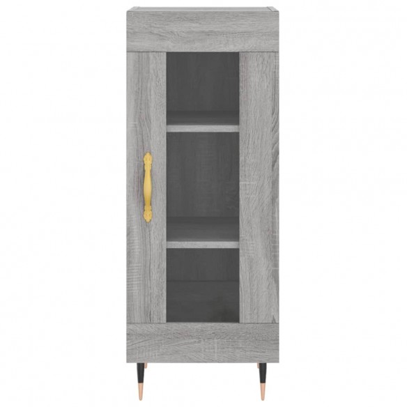 Buffet haut Sonoma gris 34,5x34x180 cm Bois d'ingénierie