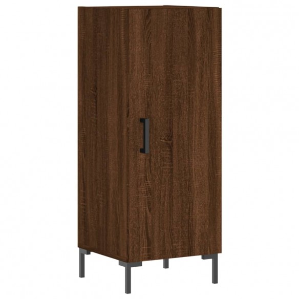 Buffet haut Chêne marron 34,5x34x180 cm Bois d'ingénierie