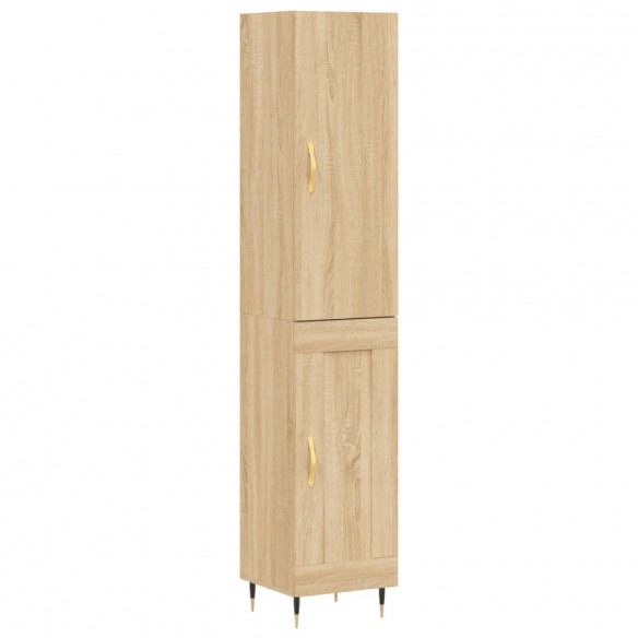 Buffet haut Chêne sonoma 34,5x34x180 cm Bois d'ingénierie