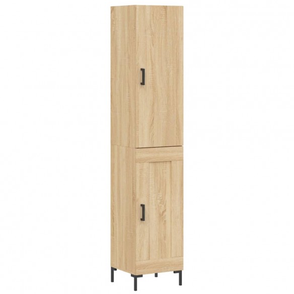 Buffet haut Chêne sonoma 34,5x34x180 cm Bois d'ingénierie