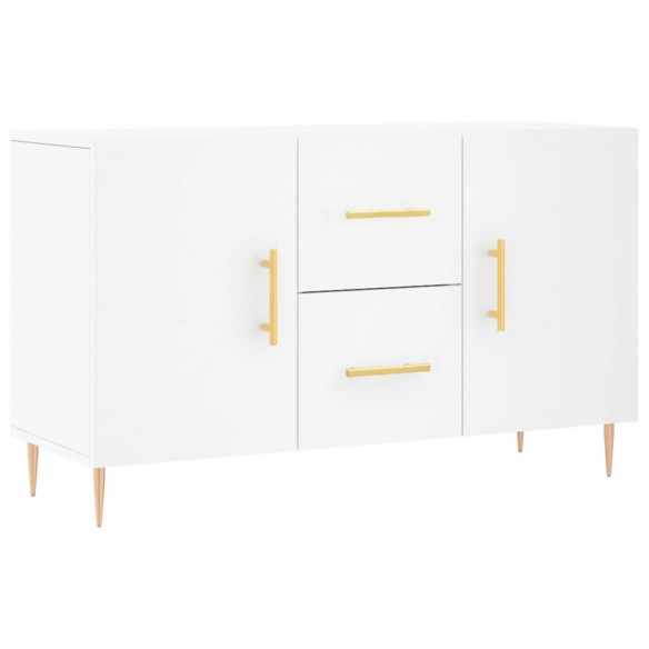 Buffet blanc 100x36x60 cm bois d'ingénierie