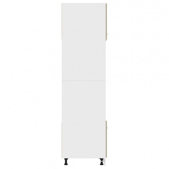 Armoire à micro-ondes Chêne sonoma 60x57x207 cm Aggloméré